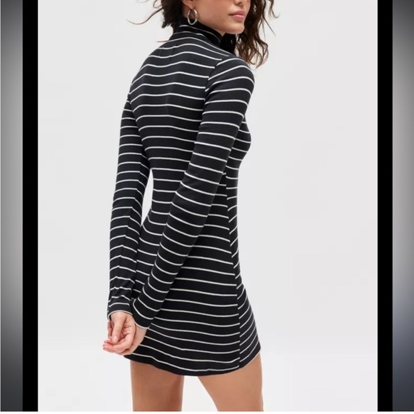 NWT UO Nola Striped Long Sleeve Stretch Dress - Picture 3 of 4